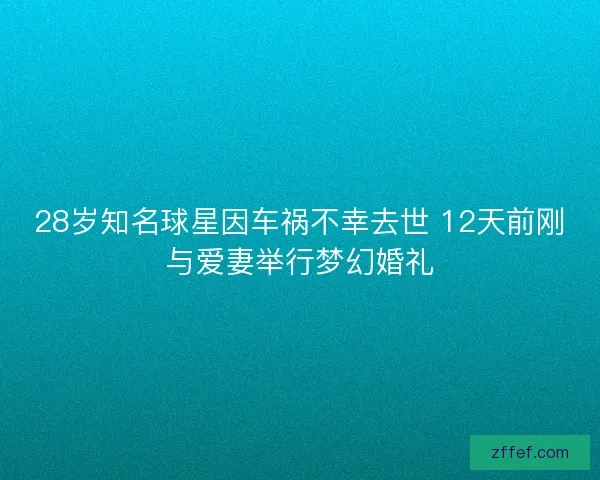 28岁知名球星因车祸不幸去世 12天前刚与爱妻举行梦幻婚礼